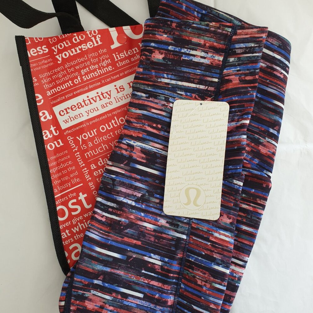 LULULEMON - NTW Speed Up Crop Incl Lulu Bag, Size 4 - Picture 2 of 3